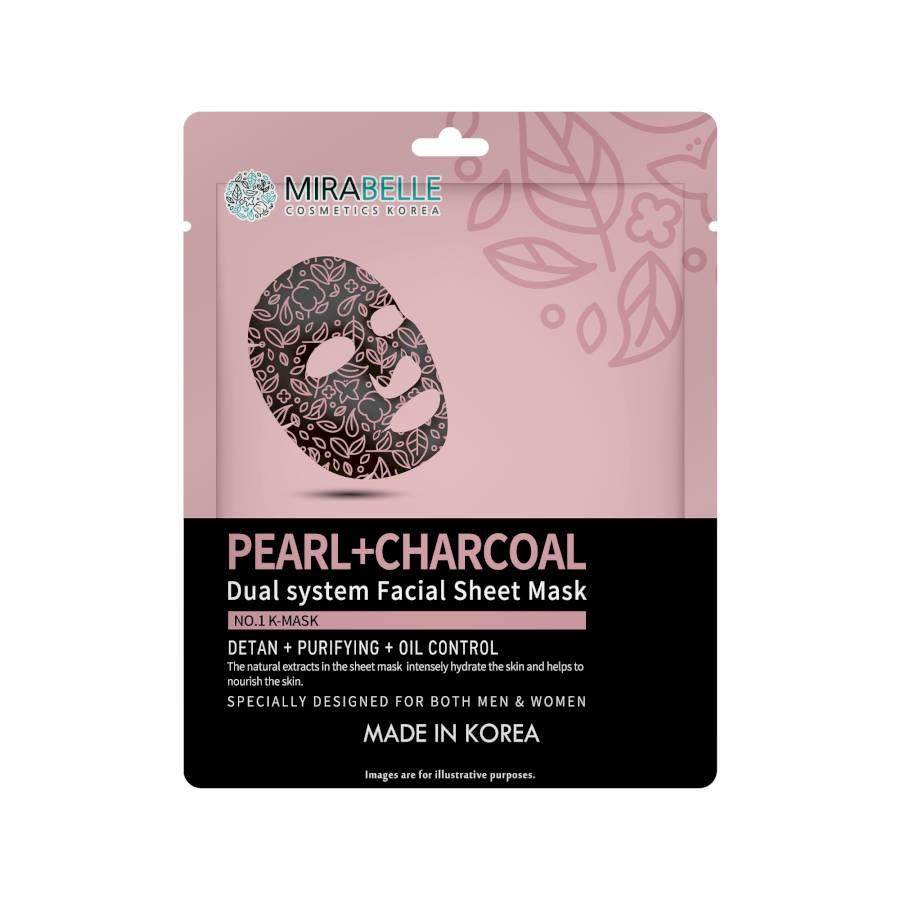 Mirabelle - Pearl + Charcoal - Sheet Mask 