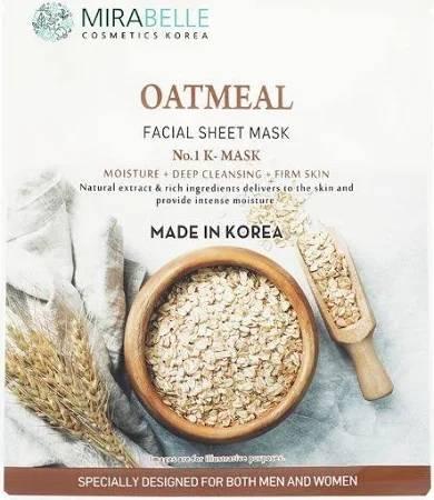 Mirabelle - Oatmeal - Facial Sheet Mask