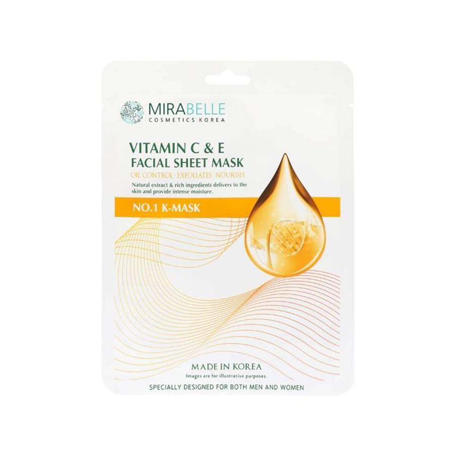 MIRABELLE - VITAMIN C & E - Facial Sheet Mask