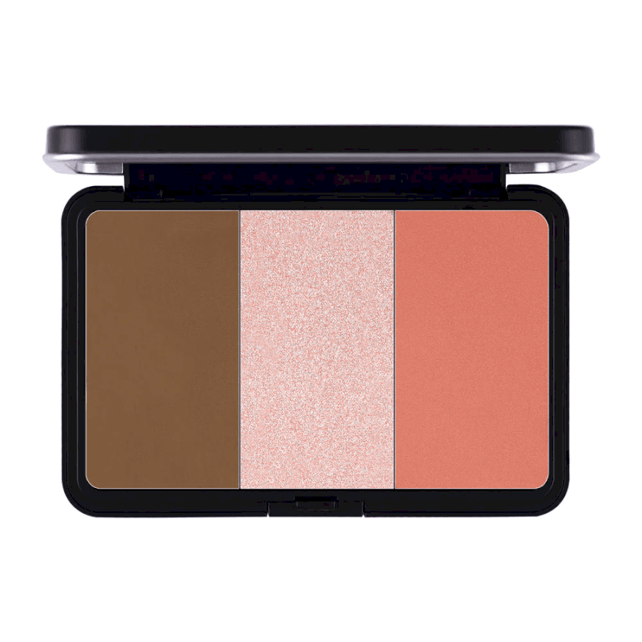 DAILY LIFE FOREVER 52 - Glambo Contour Highlighter Blush Palette -GBC002 - GOLDEN ROSE