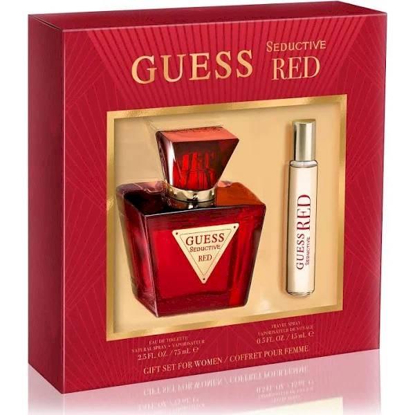 Guess - Seductive Red - Eau De Toilette + Travel Spray - Women Gift Set 