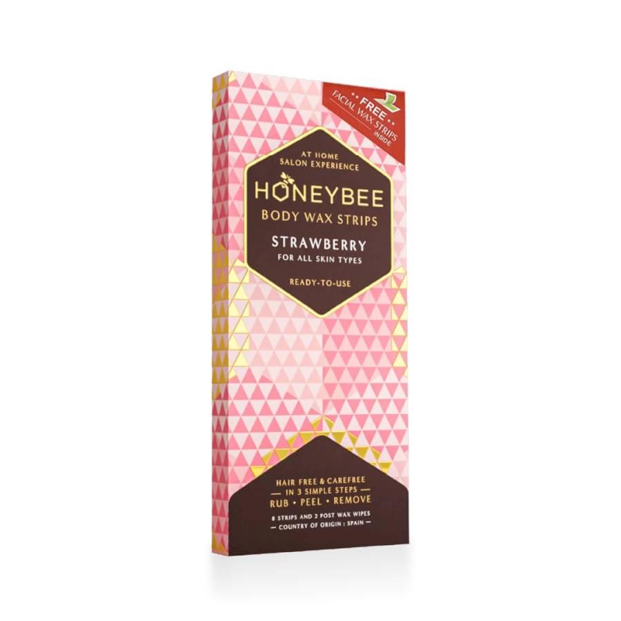 HONEYBEE - WAX STRIP - BODY - STRAWBERRY - READY TO USE