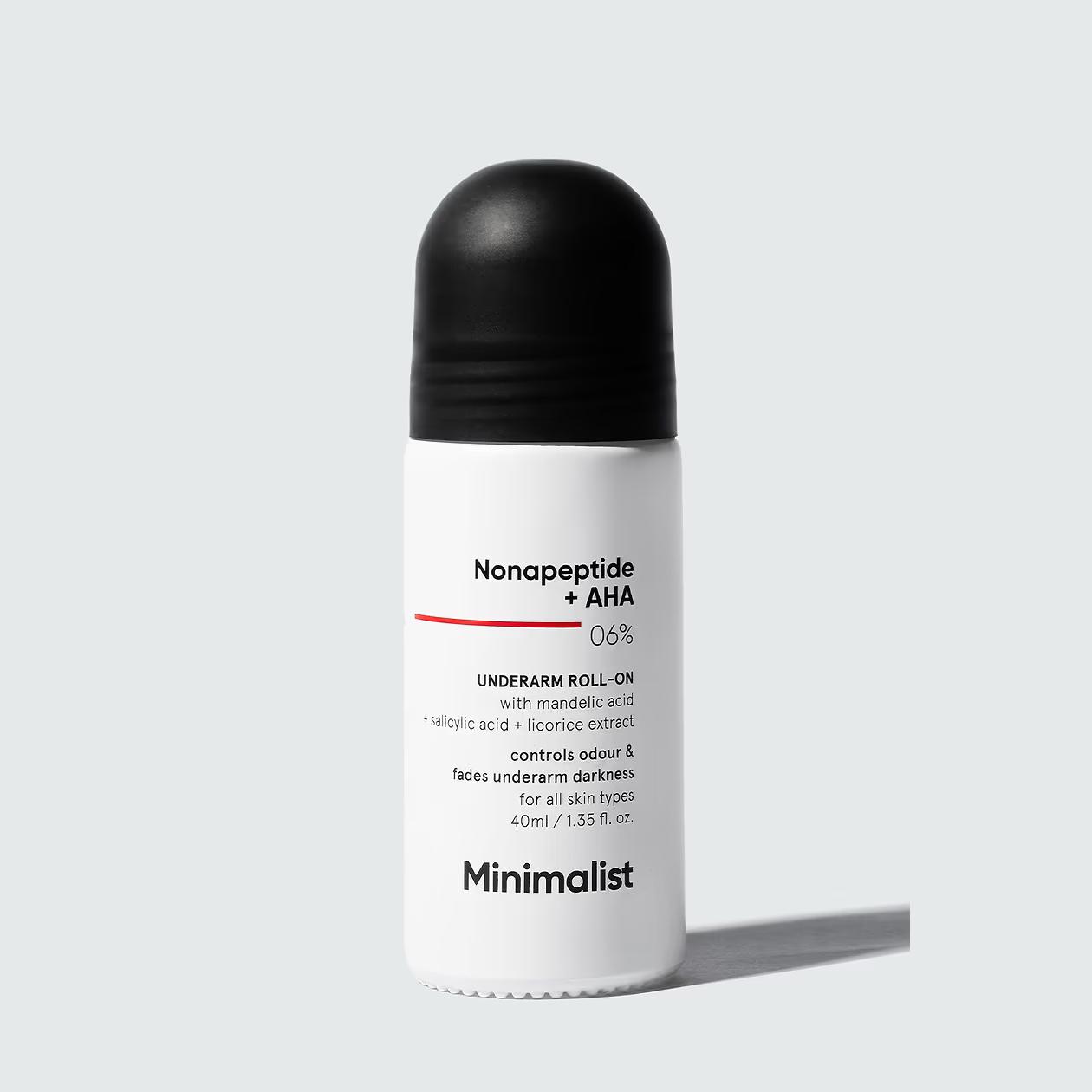 MINIMALIST - NONAPEPTIDE + AHA 06% - UNDERARM ROLL ON 