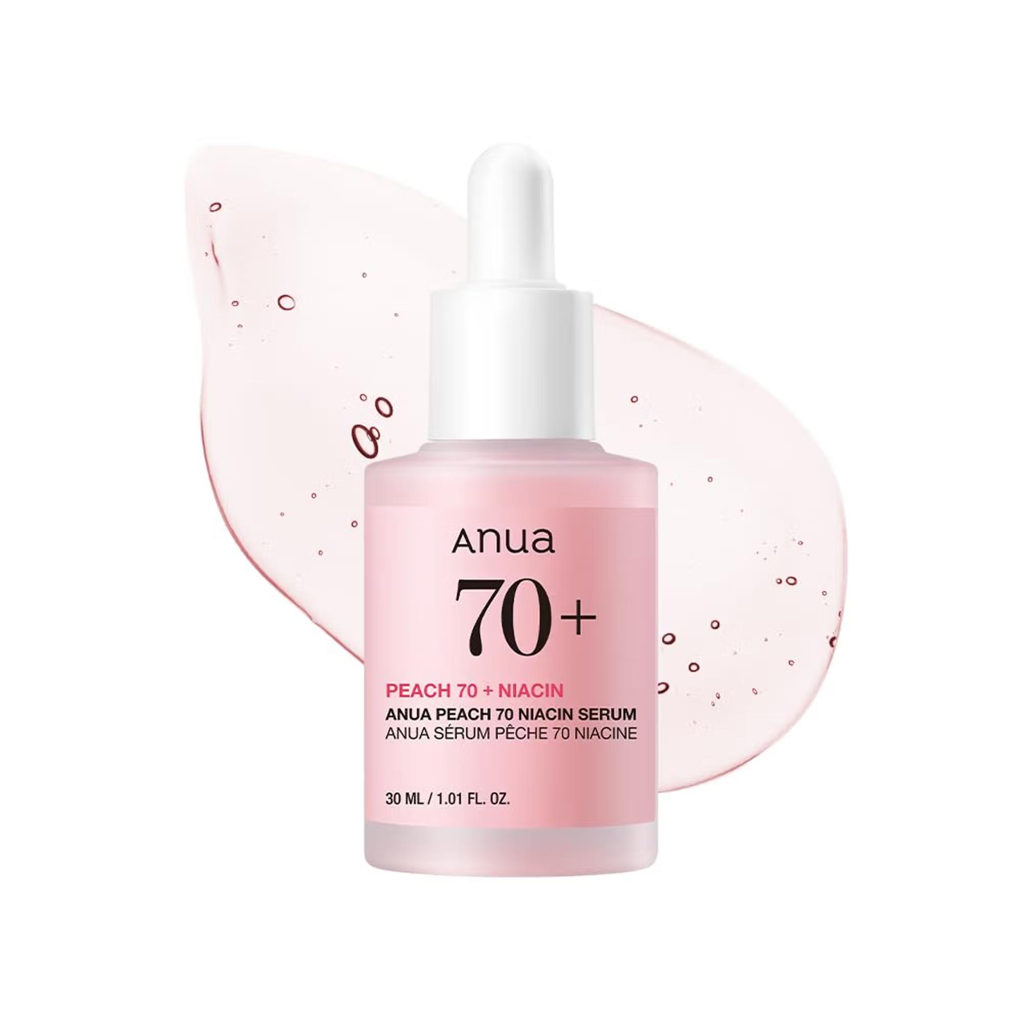 Anua - Peach 70 Niacin Serum - with 5% Niacinamide for Glass Skin, Brightens Skin & Minimizes Pores