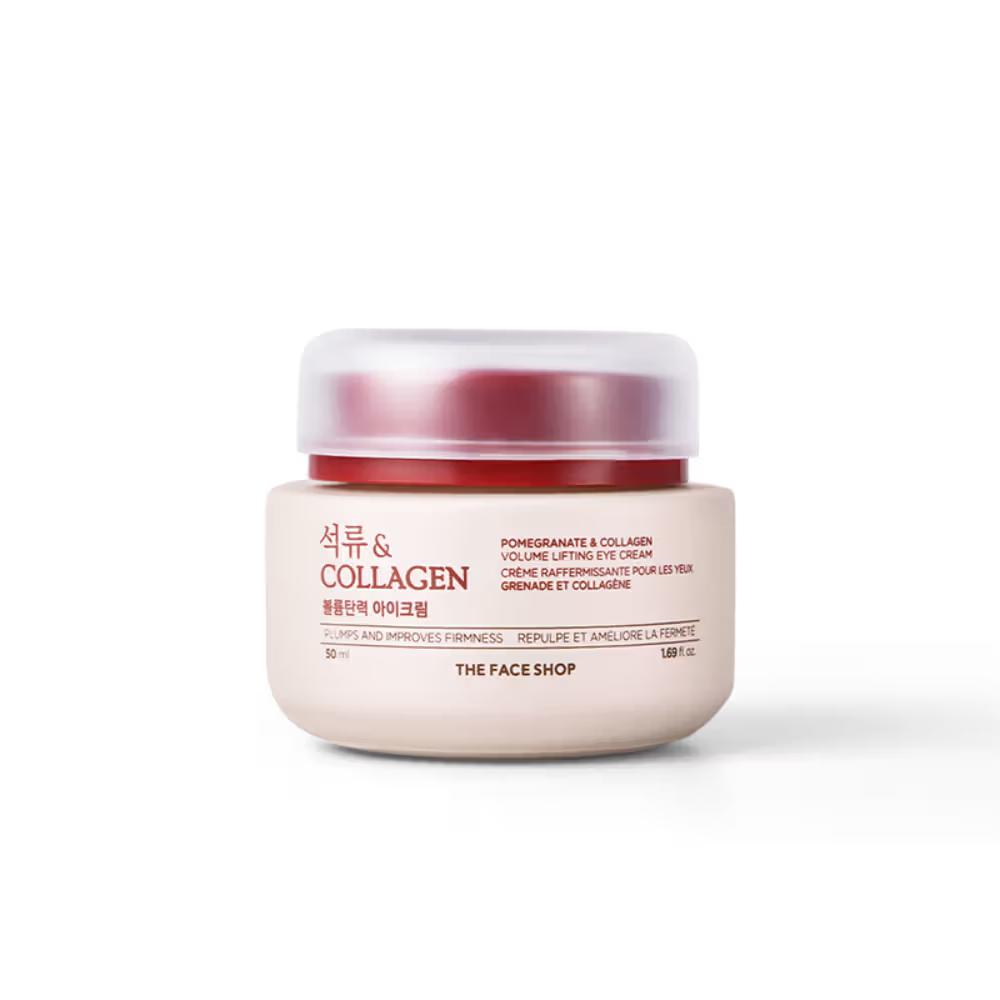 The Face Shop - Collagen & Pomegranate Korean - Under Eye Cream for Dark Circles & Wrinkles 