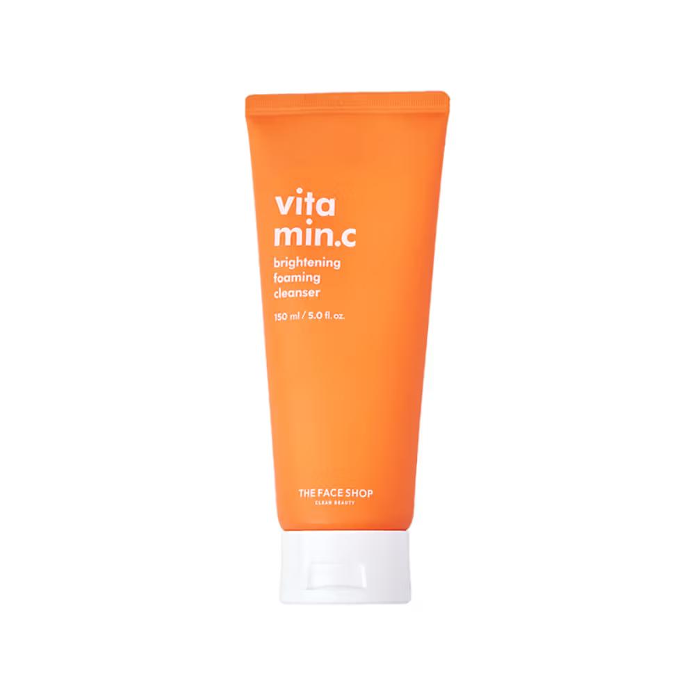 The Face Shop - Vitamin C Brightening Korean Face Wash - Foaming Cleanser with Niacinamide & Panthenol