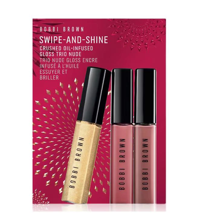 Bobbi Brown - Nude - Swipe & Shine Crushed Oil-Infused Gloss Trio