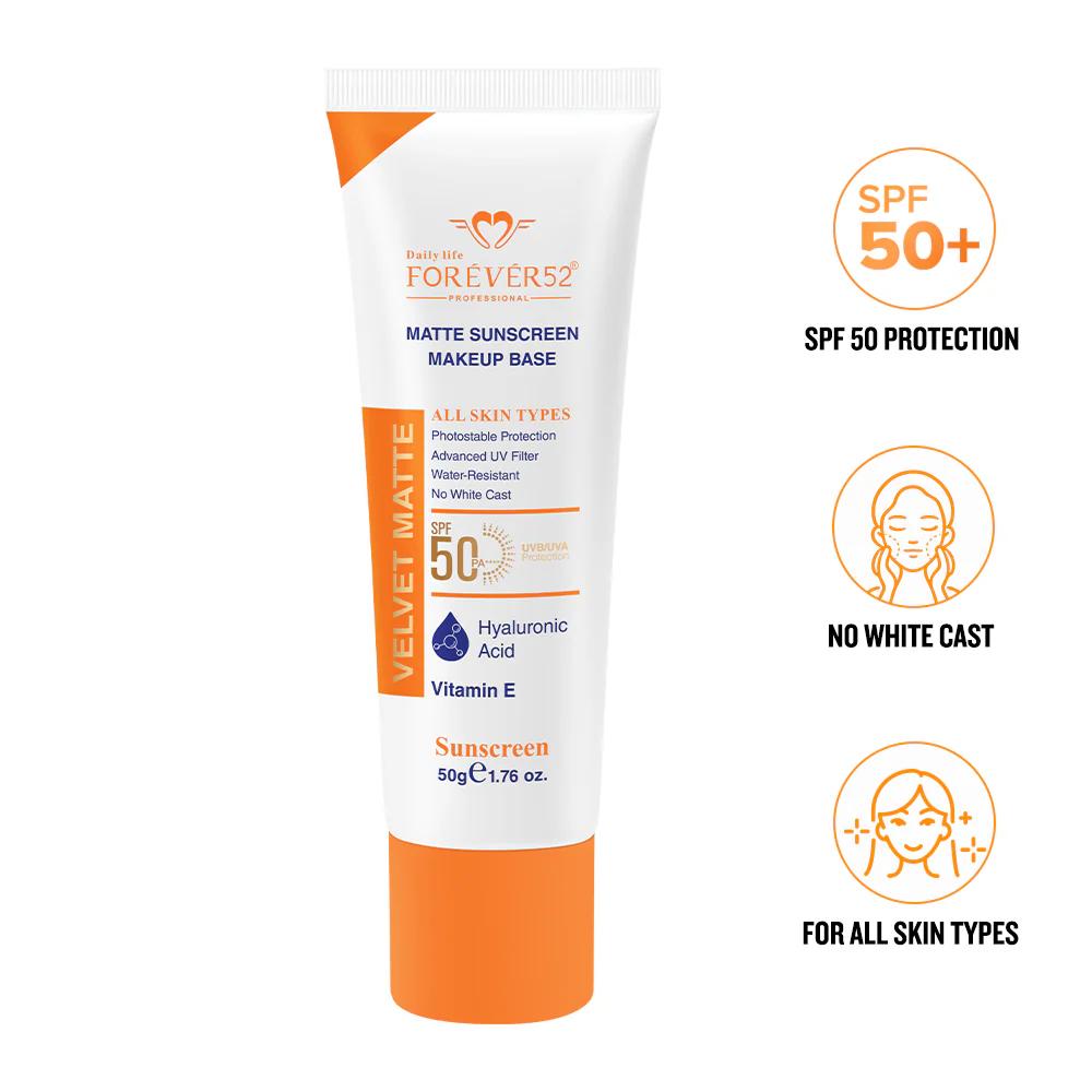 Daily Life Forever52 - Velvet Matte - Sunscreen SPF 50-With Vitamin C & Hyaluronic Acid