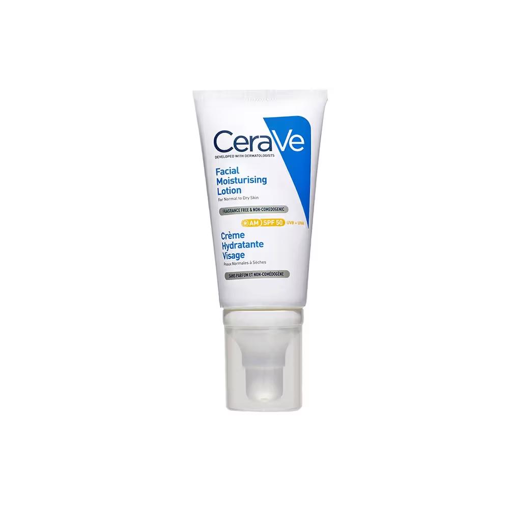 CeraVe - AM Facial Moisturizier - With Sunscreen SPF 50 UVB + UVA, Dermatologist Recommended Day Cream
