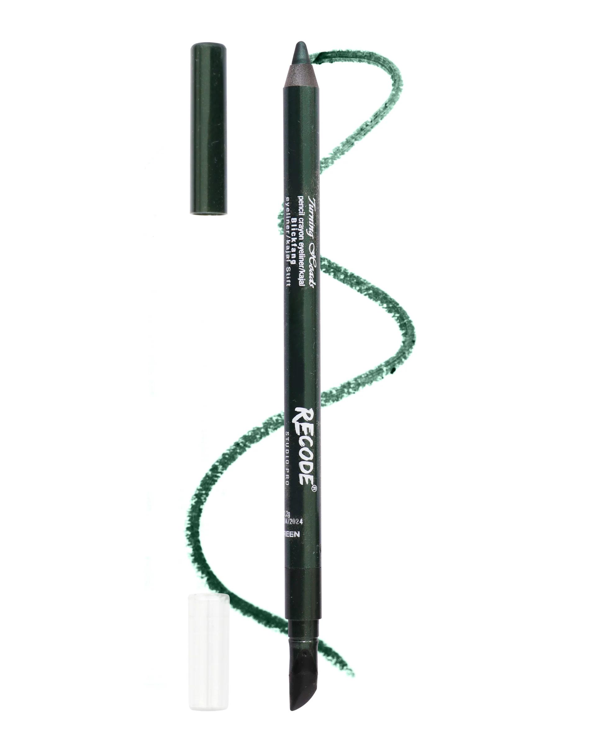 Recode - Ever Green - Turning Heads - Crayon Gel Eyeliner Cum Kajal Pencil