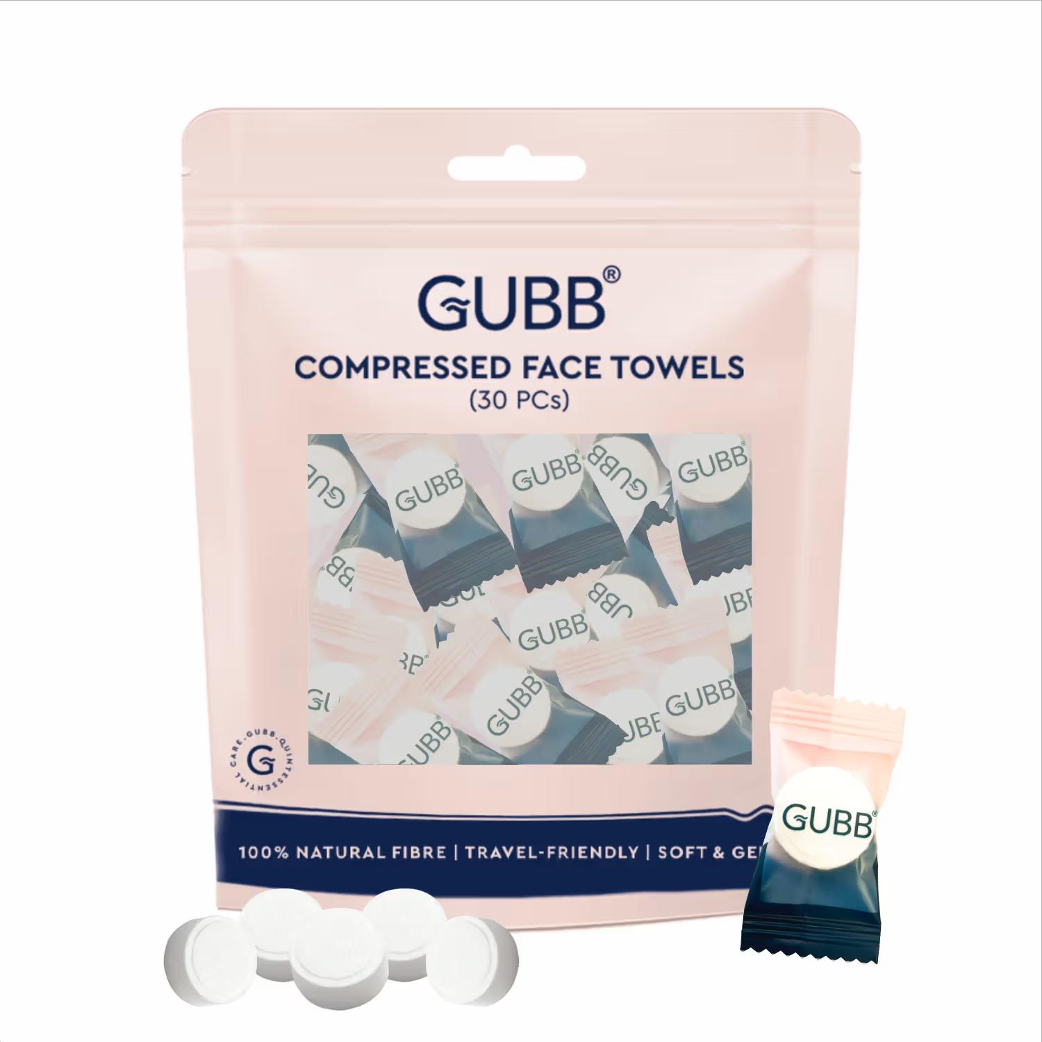 Gubb - Travel Magic - Compressed Disposable Towel Cloth Wipes
