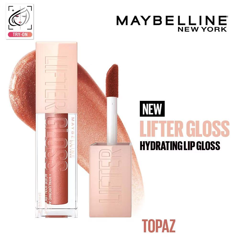 Maybelline New York - Topaz - Lifter Gloss ,- Tinted Lip Gloss With Hyaluronic Acid