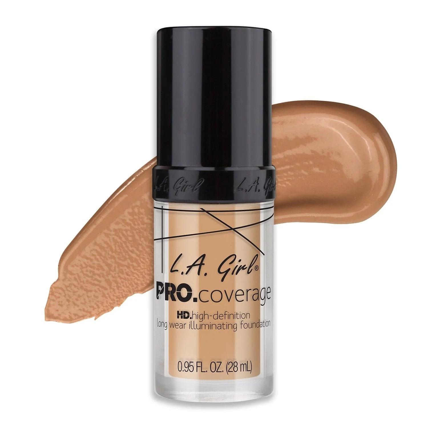 L.A Girl - Natural - Pro Coverage - HD  Illuminating Liquid Foundation 