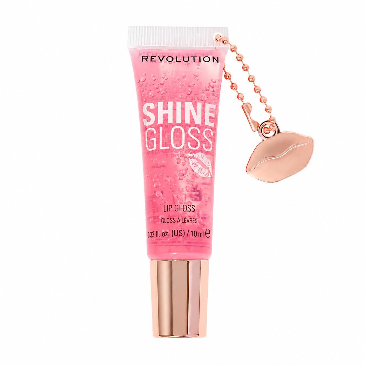Makeup Revolution - Pink Marshmallow - Shine Gloss Lip Gloss - High Shine Non-Sticky Lip Gloss for Women