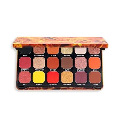 Makeup Revolution - Fire - Forever Flawless - Eyeshadow Palette-18 Smooth & Rich Shade 