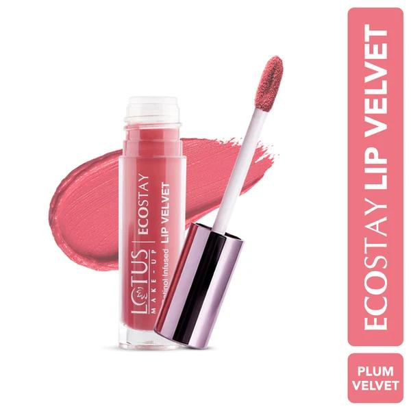 Lotus Make-up - Plum Velvet - Ecostay-Lip Velvet Matte Lip Color with Retinol