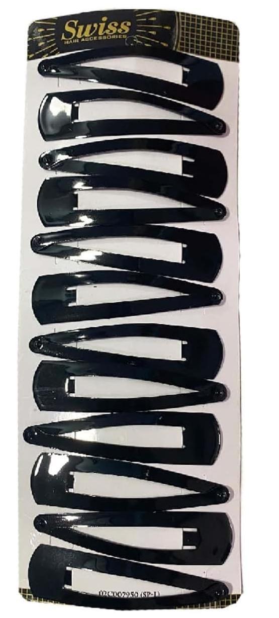 J.P High Profile - Non-Slip Hair - Tic Tac Hair Clips for Women & Girls - Strip with 6 Pairs