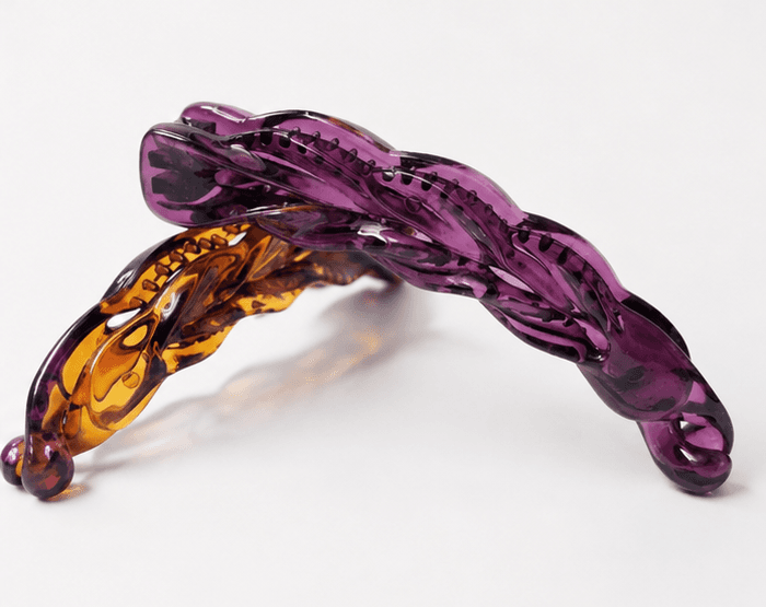 Birdware - WomenΓÇÖs Transparent-Acrylic Twisted Hair Claw Clip