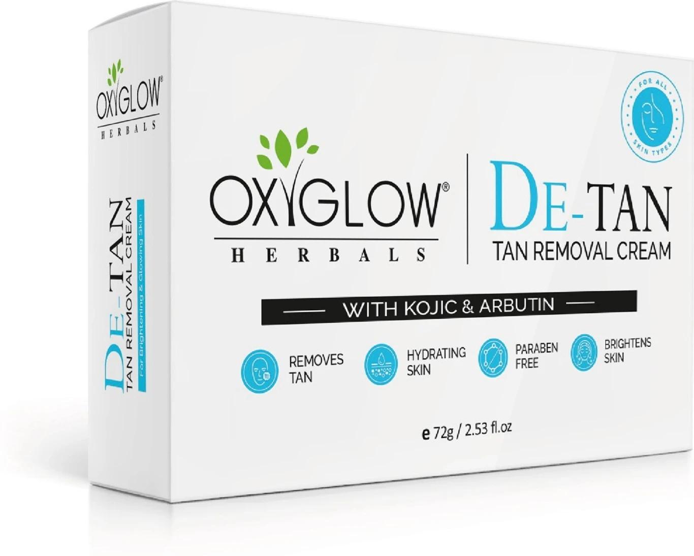 Oxyglow Herbals - D-Tan Removal Cream - With Kojic & Arbutin-