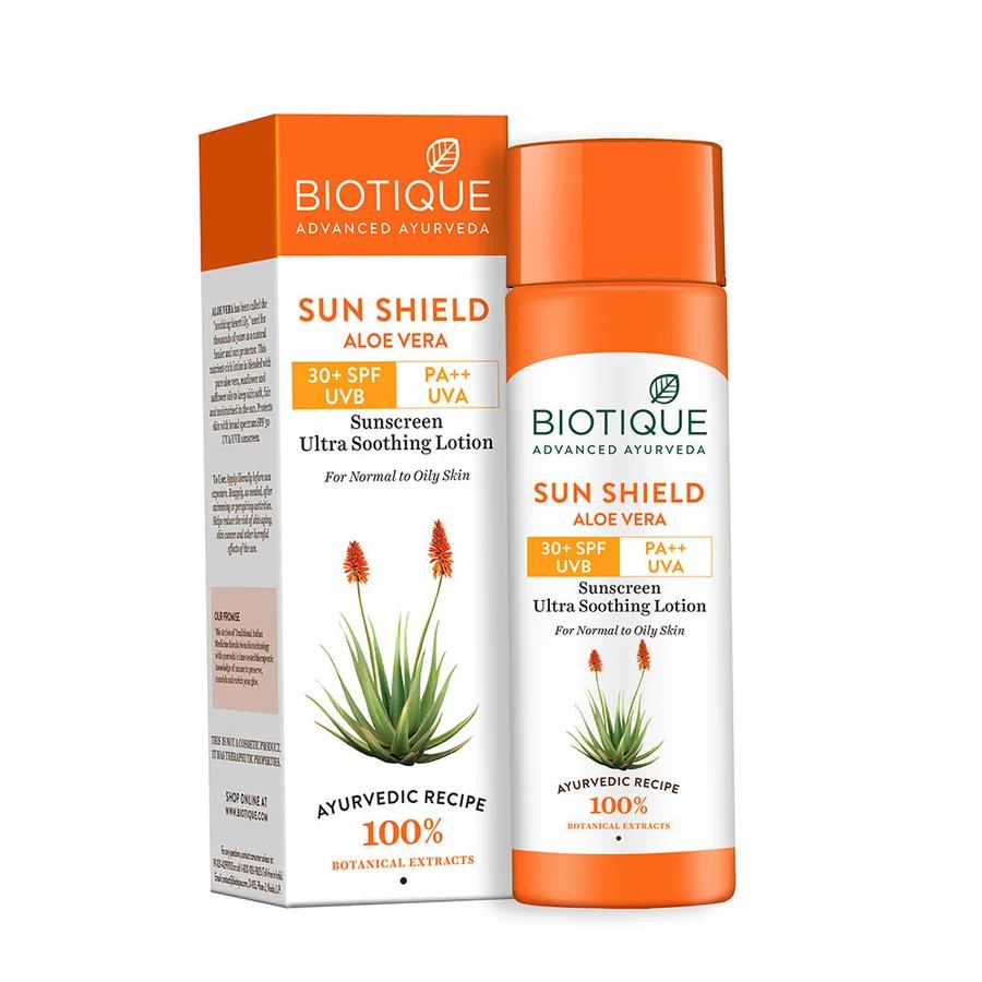 Biotique - Aloe Vera - Sun Shield - 30+ spf Sunscreen Lotion