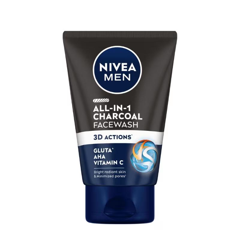 Nivea Men - All in 1 Charcoal - 3D Actions - Face Wash, 