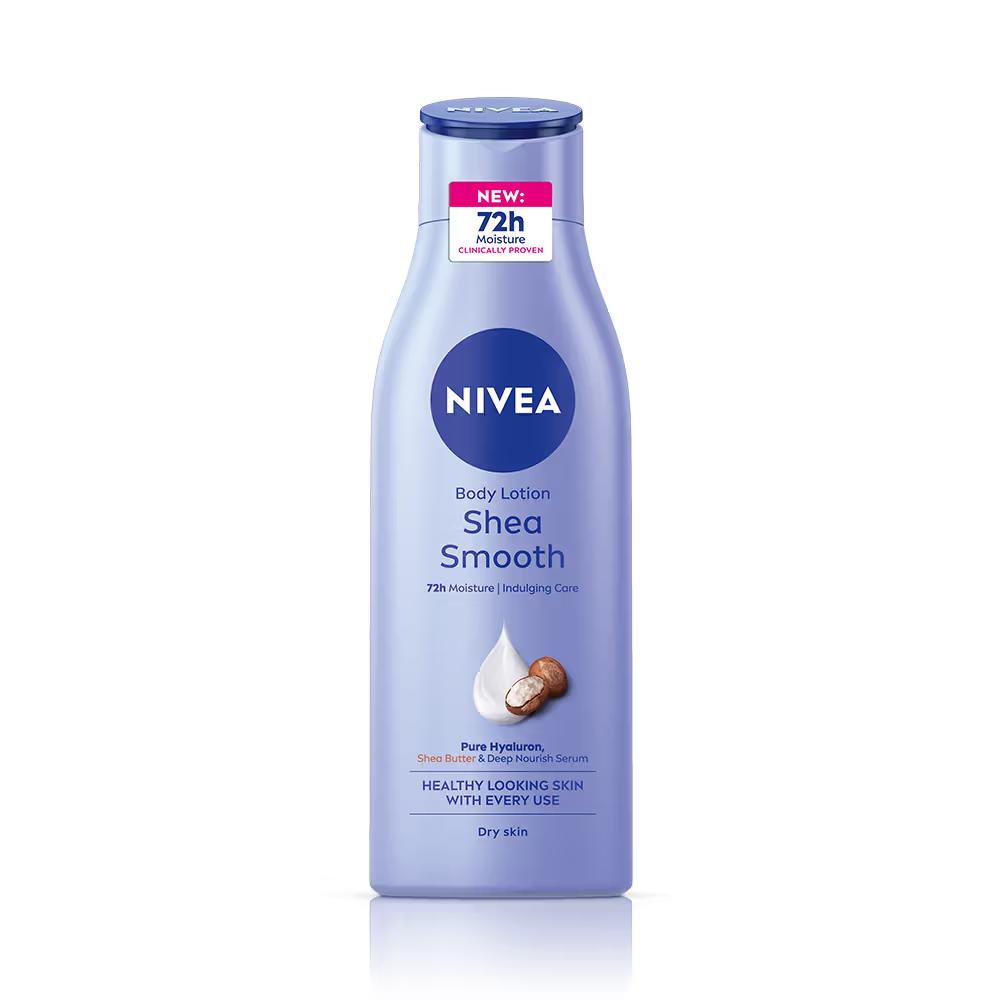 Nivea - Shea Smooth - Body Milk - 5 in 1 Complete Care - 48H Moisturised Skin (Dry Skin)