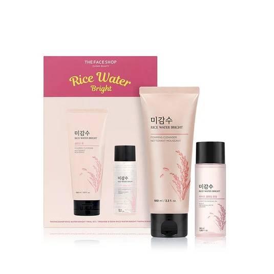 THE FACE SHOP - 2 Step Rice Water Bright - Cleansing Kit