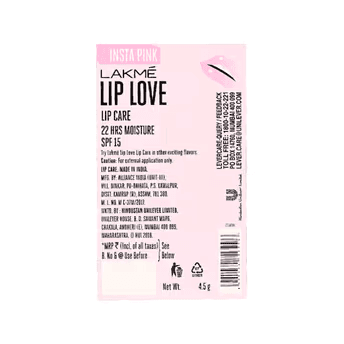 Lakme Lip Love Lip Balm - Insta Pink
