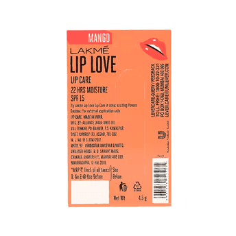 Lakme - Lip Love Lip Balm - Mango