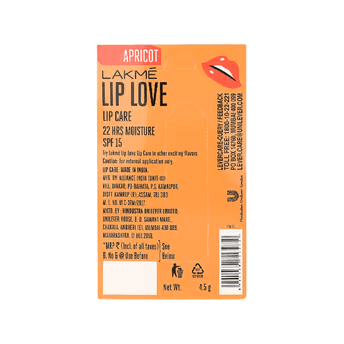 Lakme Lip Love Lip Balm - Apricot