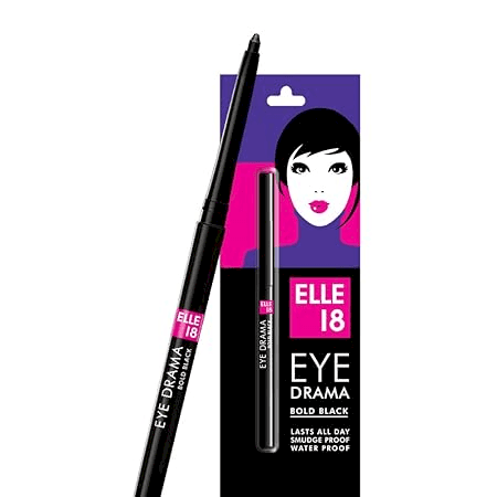 LAKME Elle18 Pencil Eyedrama Matte Kajal Bold Black