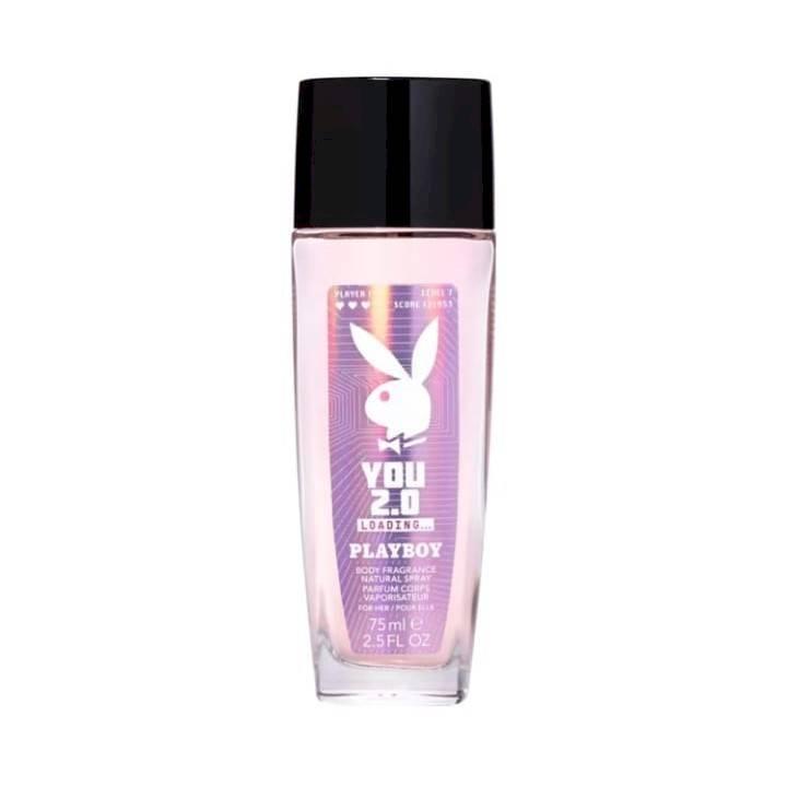 PLAY BOY - YOU 2.0 LOADING - BODY FRAGRANCE - NATURAL SPRAY PARFUM CORPS VAPORISATEUR - FOR HER - POUR ELLE