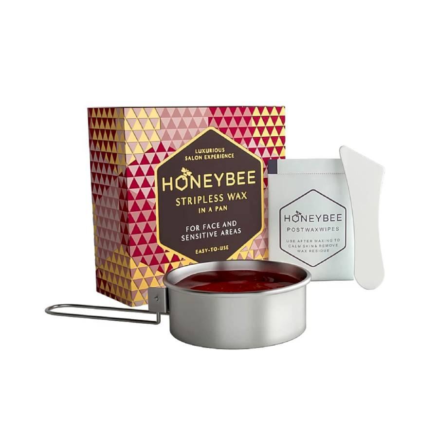HONEYBEE - STRIPLESS - WAX IN A PAN - FOR FACE & SENSITIVE AREAS - EASY - TO - USE