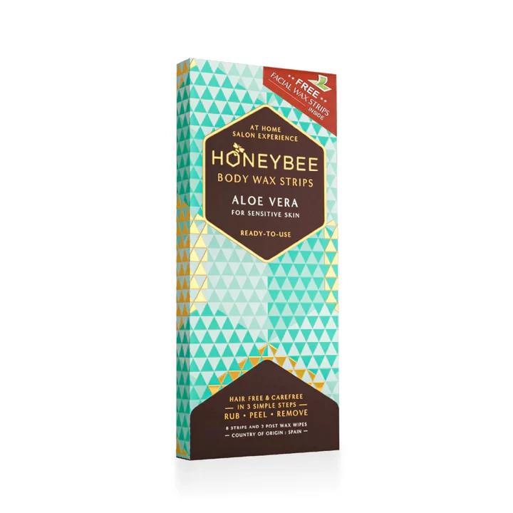HONEYBEE - WAX STRIP - BODY - ALOE VERA - READY TO USE