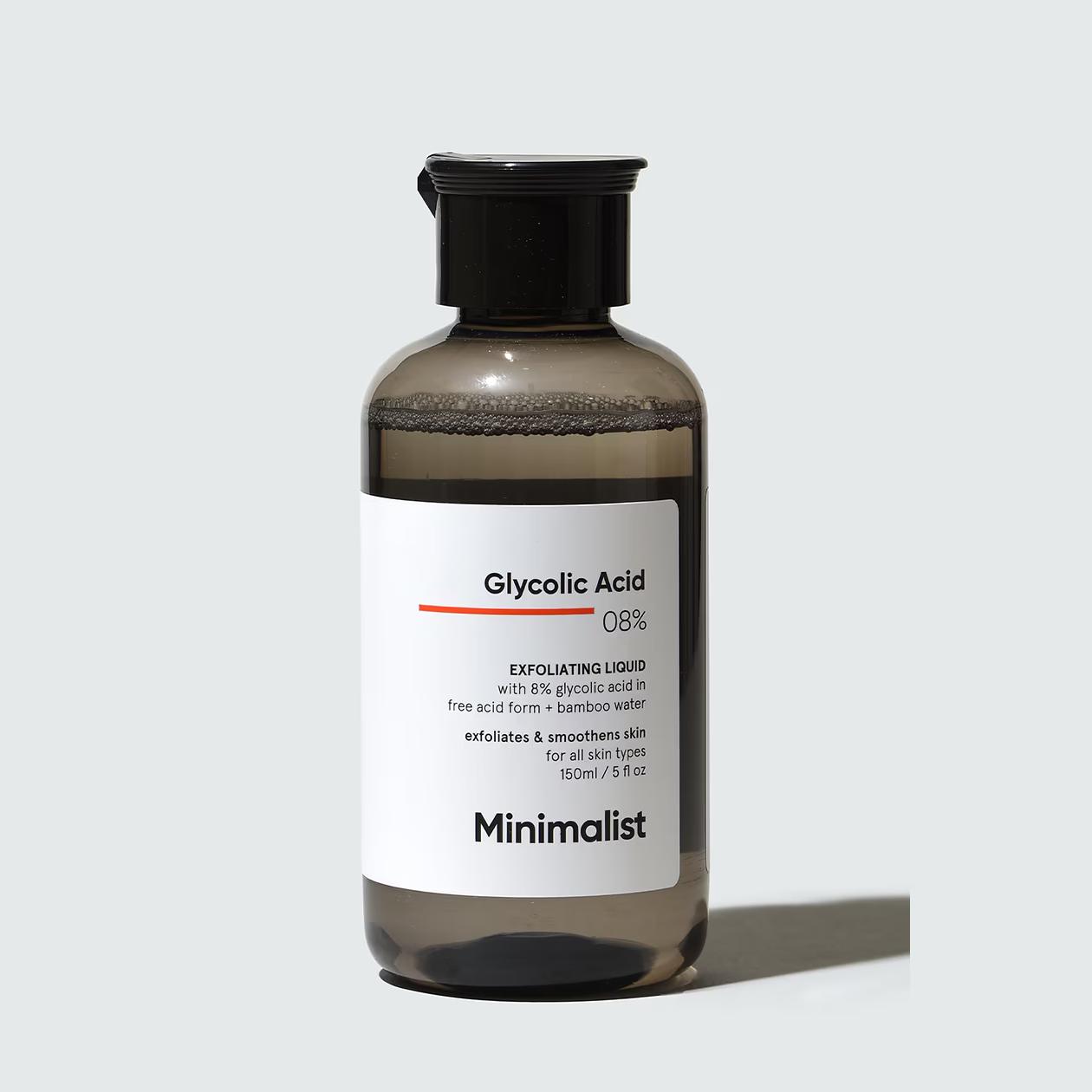 MINIMALIST - GLYCOLIC ACID 08% - EXFOLIATING LIQUID