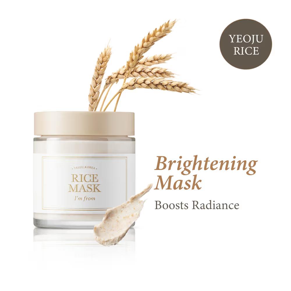 I'm From Rice Mask - Brightening & Gentle Exfoliating Korean Face Mask, Minimizes Enlarged Pores