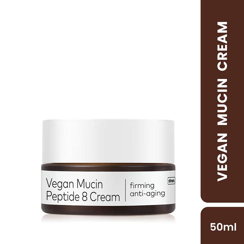 The Face Shop - Alltimate Vegan Mucin 8 Peptide Cream - Anti Aging Korean Moisturizer with No Snails