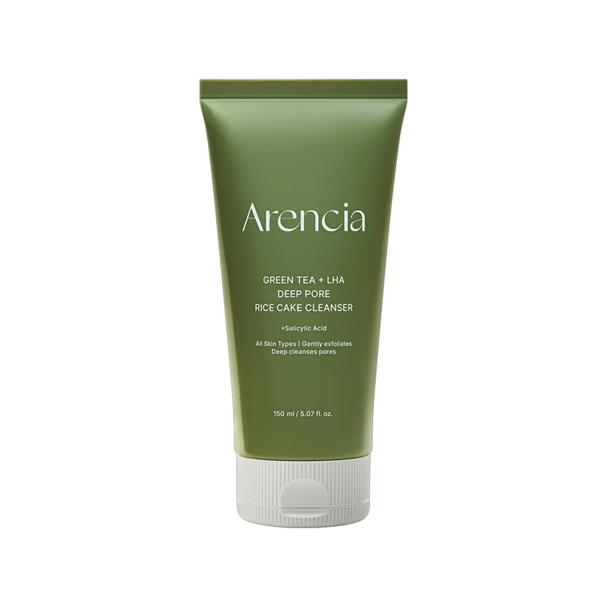 Arencia - Green Tea + LHA Deep Pore Rice Cake Cleanser