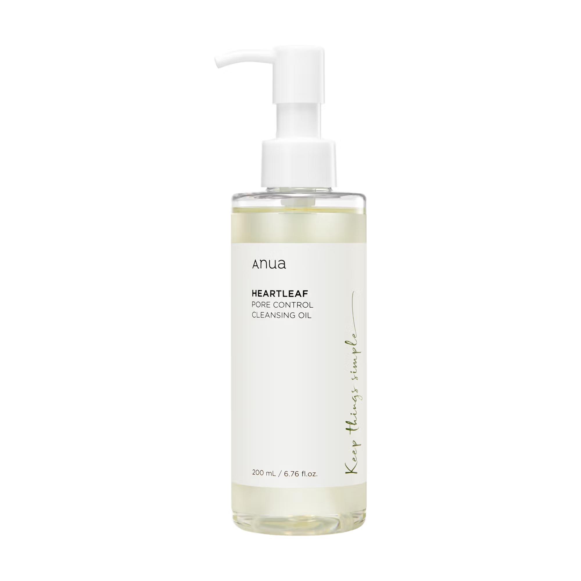 Anua - Heartleaf Pore Control Cleansing Oil - Removes Makeup, Excess Sebum, Blackheads & Clogged Pores.