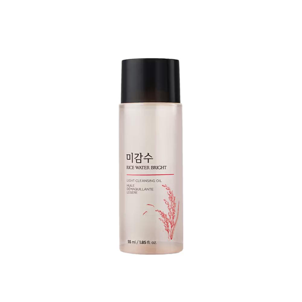 The Face Shop - Rice Water Bright Ultra Light Cleansing Oil - Korean Makeup Remover for heavy makeup