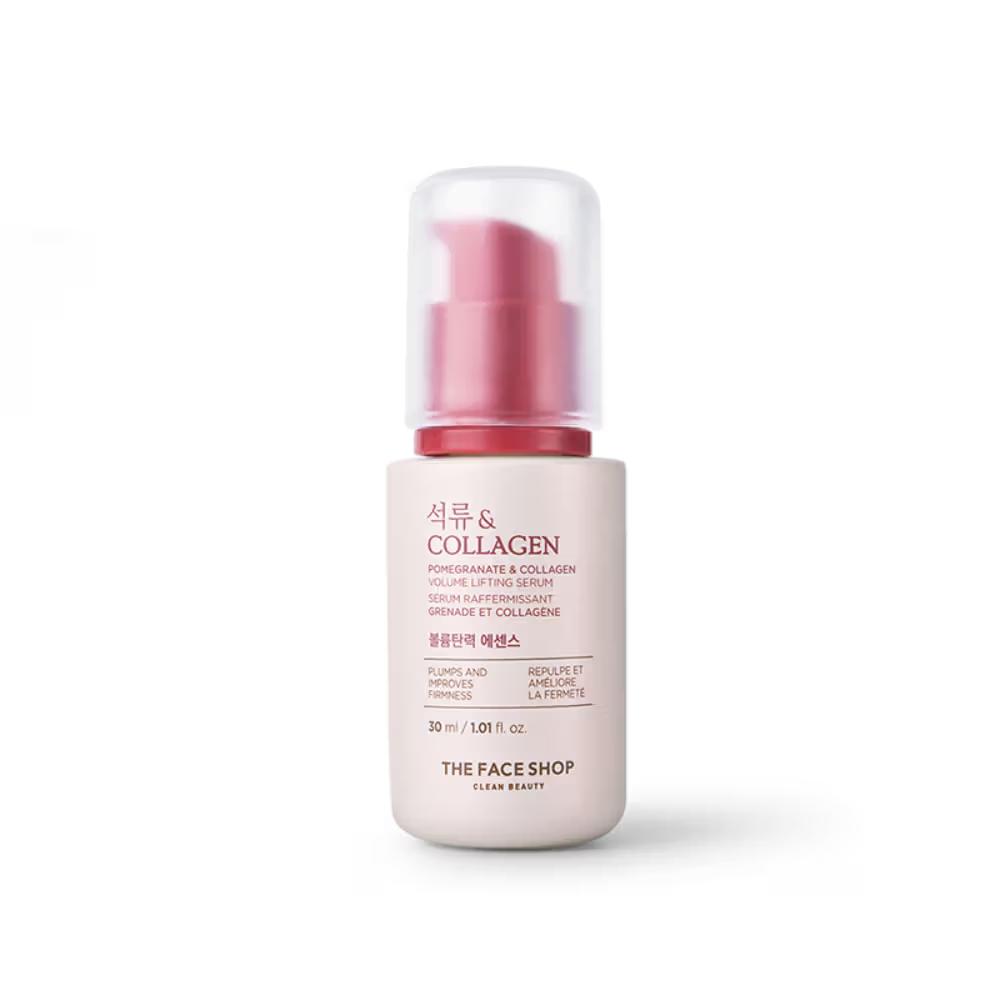 The Face Shop - Collagen & Pomegranate Serum - with Hyaluronic Acid - Collagen Korean Serum