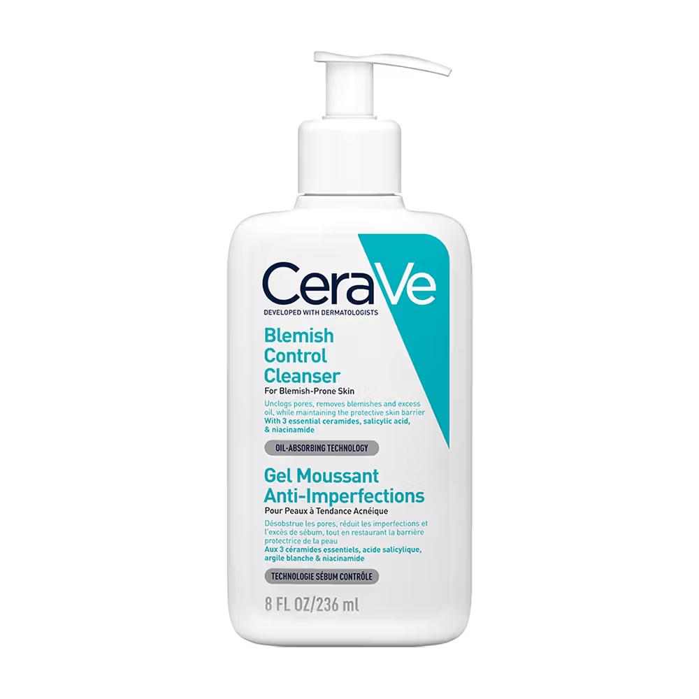 CeraVe - Blemish Control Cleanser - with 2% Salicylic Acid & Niacinamide for Acne-prone skin