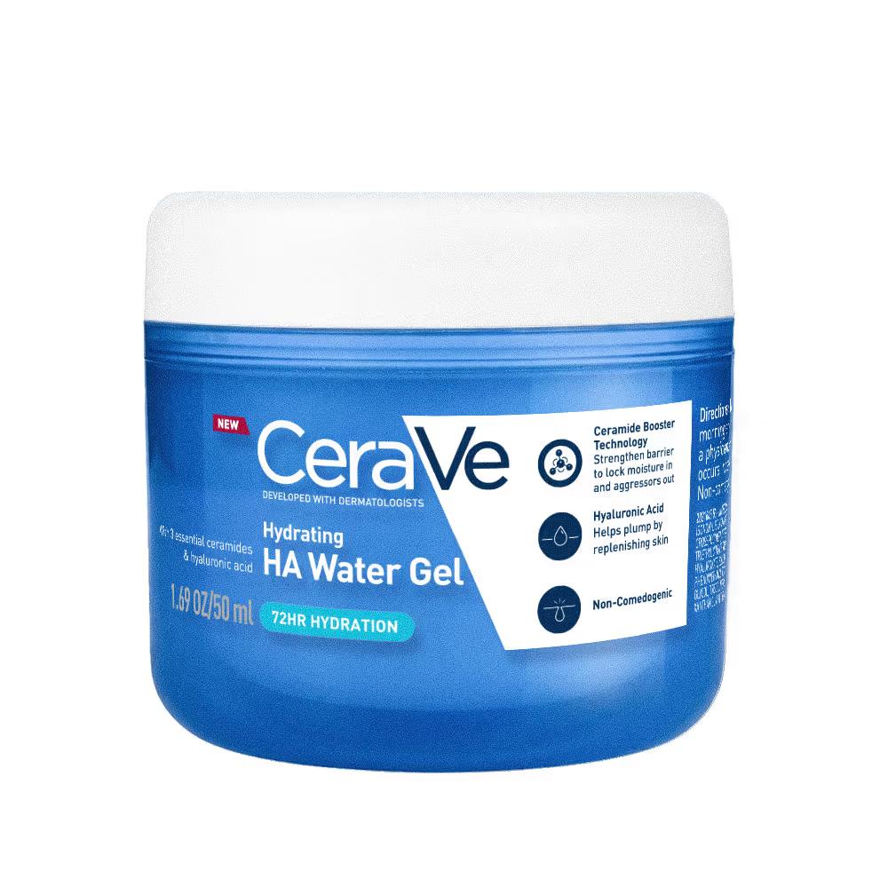 CeraVe - HA Water Gel Oil -Free Face Moisturizer with Hyaluronic Acid & Ceramides for Plumpy Hydration