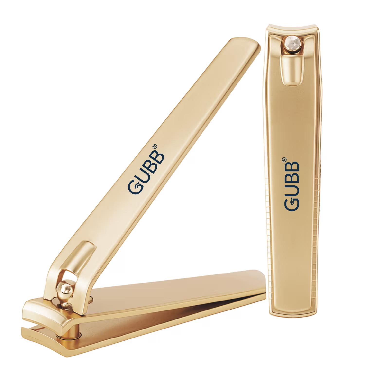 Gubb - Nail Clipper For Men & Women - Fits naturally, Cuts precisely, Easy to hold - Golden