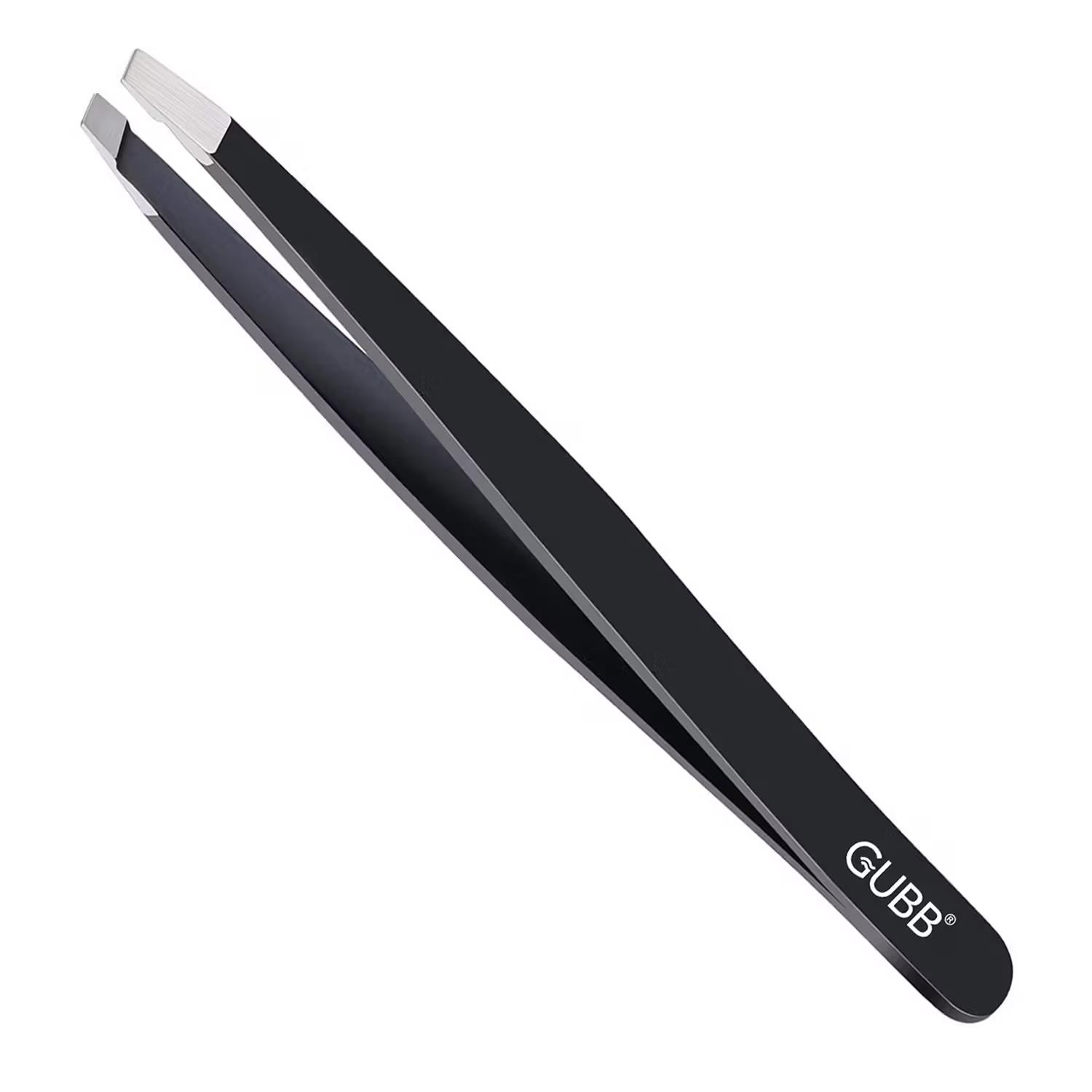 Gubb - Slant Tip Tweezer - For Eyebrows, Upper Lip,- Facial Hair