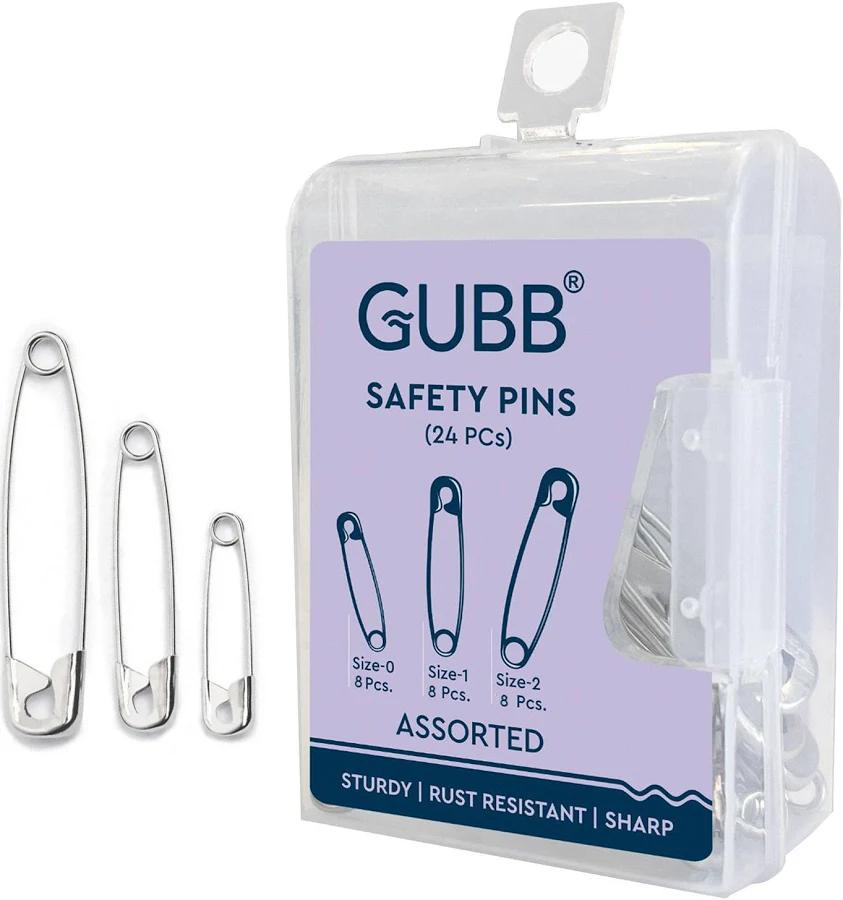 Gubb - Safety Pins Assorted - For Clothes