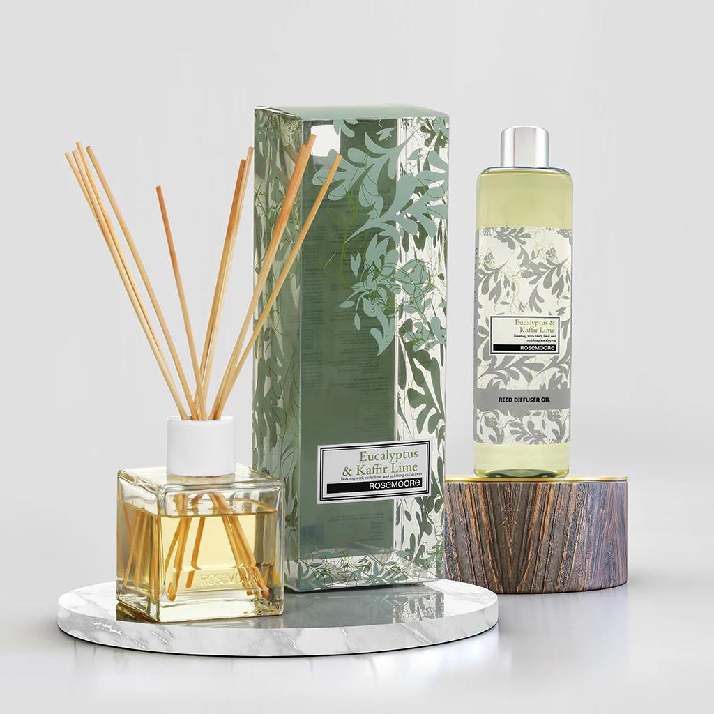 Rosemoore - Eucalyptus and Kaffir Lime - Scented Reed Diffuser