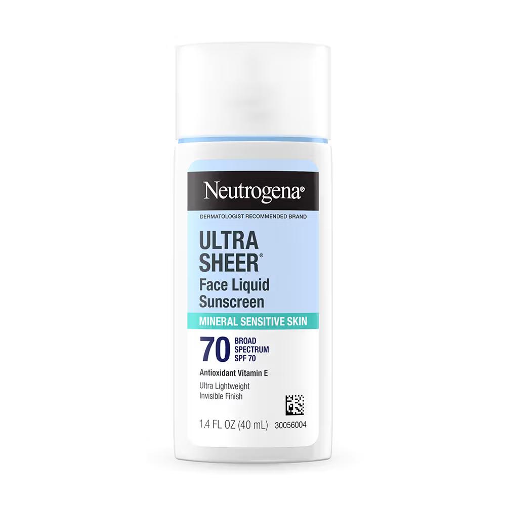 Neutrogena - Ultrasheer - Mineral Sunscreen - SPF70 PA++++ Vitamin E, UVA & UVB, For Sensitive Skin