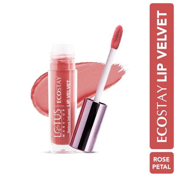 Lotus Make-up - Rose Petal - Ecostay-Lip - Velvet Matte Lip Color with Retinol