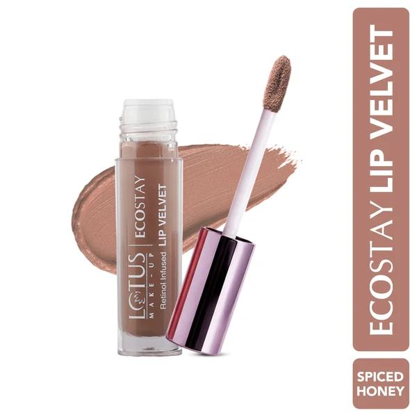 Lotus Make-up - Spiced Honey ,- Ecostay-Lip - Velvet Matte Lip Color with Retinol